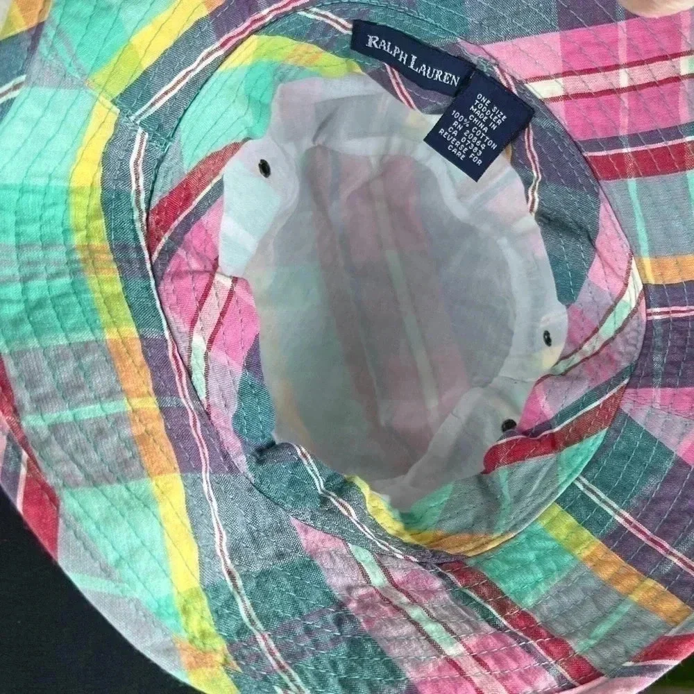 Ralph Lauren Kids Multicolor Plaid Bucket Hat